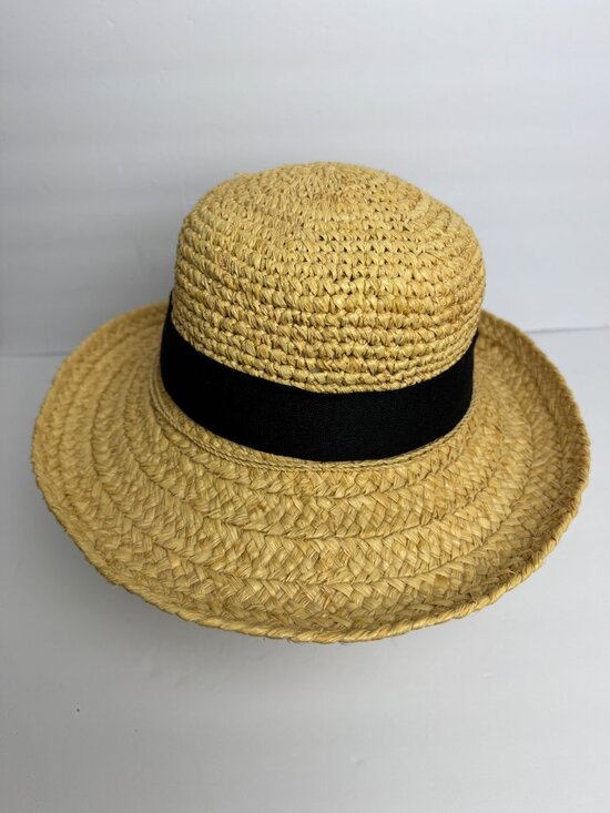 The Scala Collection Sun Hat  RAFFIA Black Ribbon main image 7